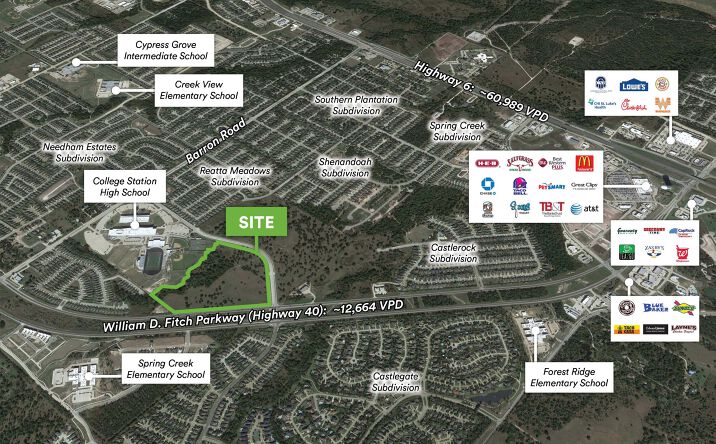 Pictures of Land property located at 35 AC at William D. Fitch Parkway, College Station, TX 77845 for sales - image #1