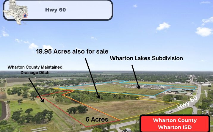 Pictures of Land property located at 0 TX-60, Wharton, TX 77488 for sales - image #1