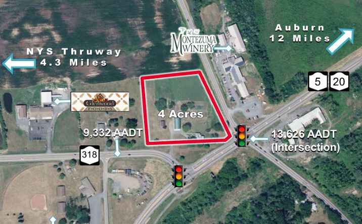 Pictures of Land, Retail, Self Storage property located at 2961 NY-318, Seneca Falls, NY 13148 for sales - image #1