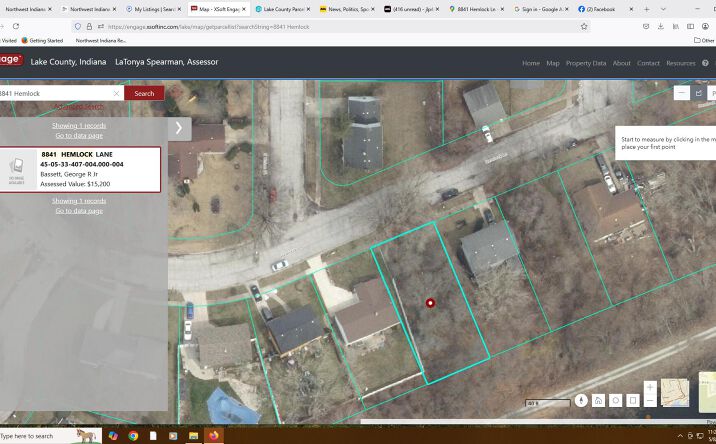 Pictures of Land property located at 8841 Hemlock Lane, Gary, IN 46403 for sales - image #1
