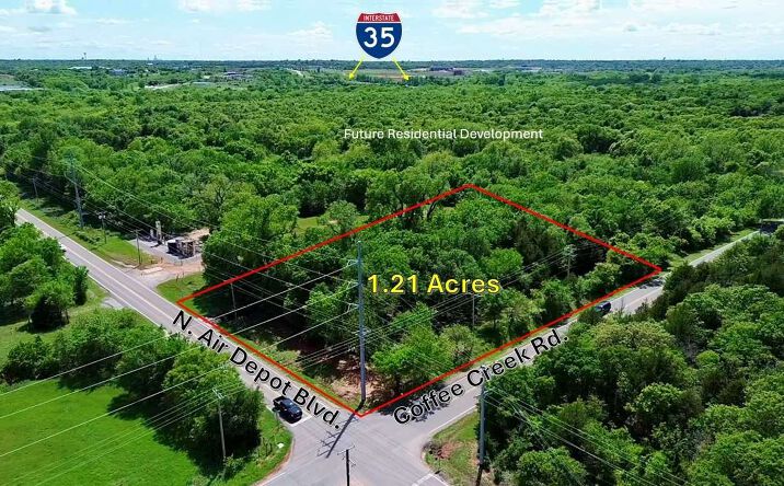 Pictures of Land property located at N. Air Depot & Coffee Creek Road, Edmond, OK 73034 for sales - image #1