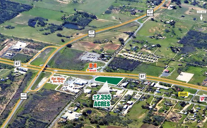 Pictures of Land property located at 12101 US Hwy 87 E, Adkins, TX 78101 for sales - image #1