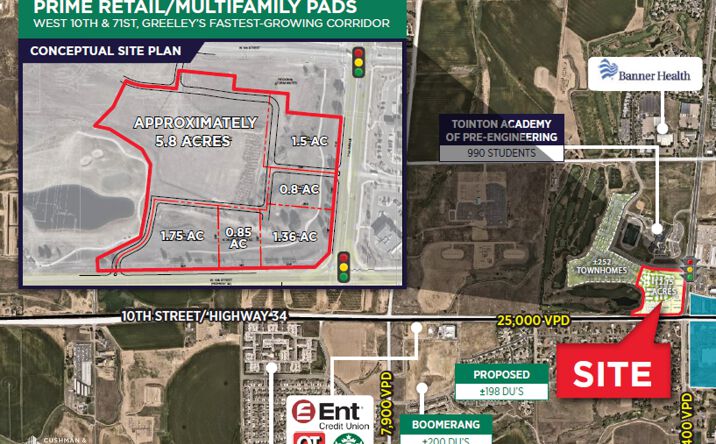 Pictures of Land property located at NWC W 10th St & 71st Avenue, Greeley, CO 80634 for sales - image #1