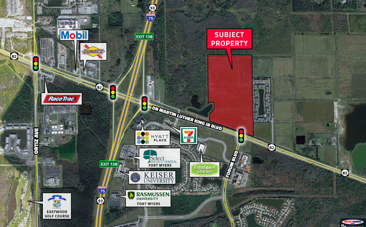 Pictures of Land property located at NW Quadrant of SR-82 and Forum Blvd, Ft Myers, FL 33905 for sales - image #1