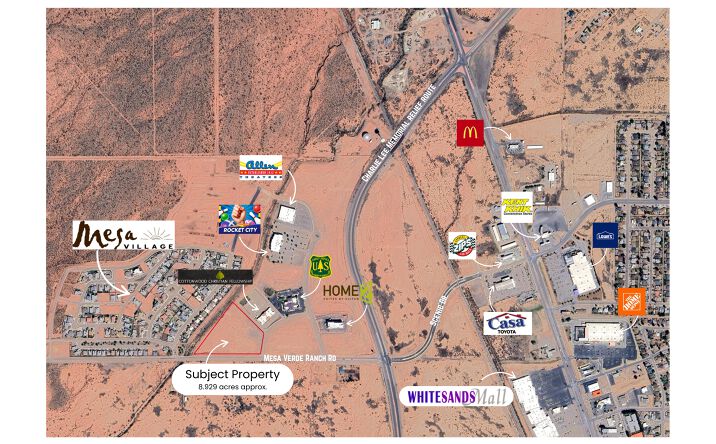 Pictures of Land property located at 3443 Las Palomas Rd, Alamogordo, NM 88310 for sales - image #1