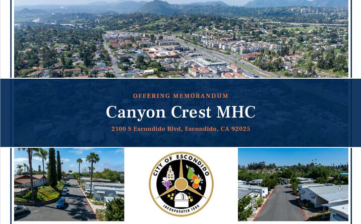 Pictures of Land, Mobile Home Park, Multifamily property located at 2100 S Escondido Blvd, Escondido, CA 92025 for sales - image #1