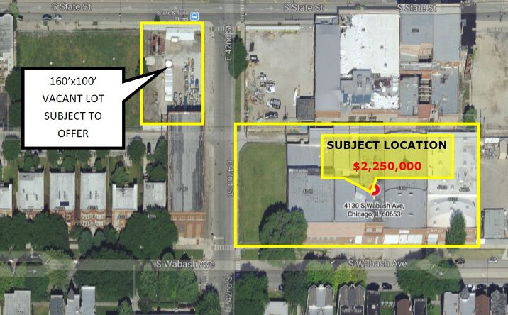 Pictures of Industrial property located at 4130 S Wabash Ave, Chicago, IL 60653 for sales - image #1