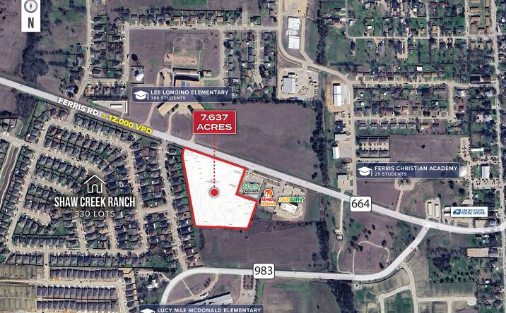 Pictures of Land property located at 456 FM664, Ferris, TX 75125 for sales - image #1