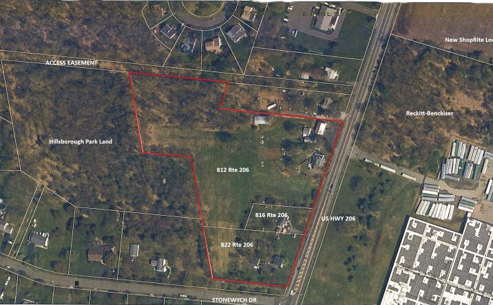 Pictures of Land property located at 812-822 US Highway 206, Hillsborough Township, NJ 08844 for sales - image #1