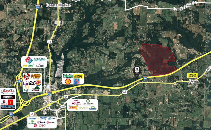 Pictures of Land property located at I-40, Alma, AR 72921 for sales - image #1