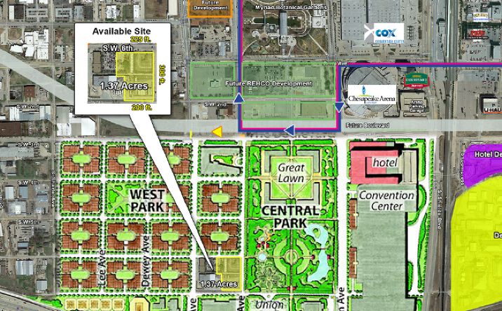 Pictures of Land property located at NE/c of SW 7th & Walker, Oklahoma City, OK 73102 for sales - image #1