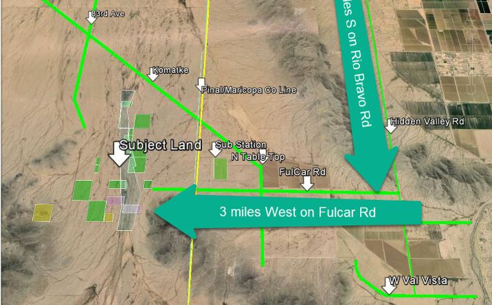 Pictures of Land property located at W Fulcar Rd, Mobile, AZ 85139 for sales - image #1