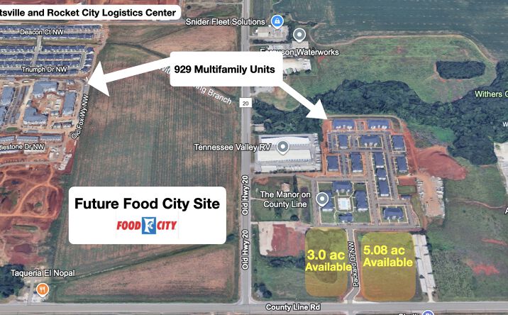 Pictures of Land, Mixed Use, Retail property located at 0 County Line Road, Madison, AL 35758 for sales - image #1