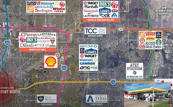 Pictures of Retail property located at 7301 Airport Fwy, Richland Hills, TX 76118 for sales - image #1