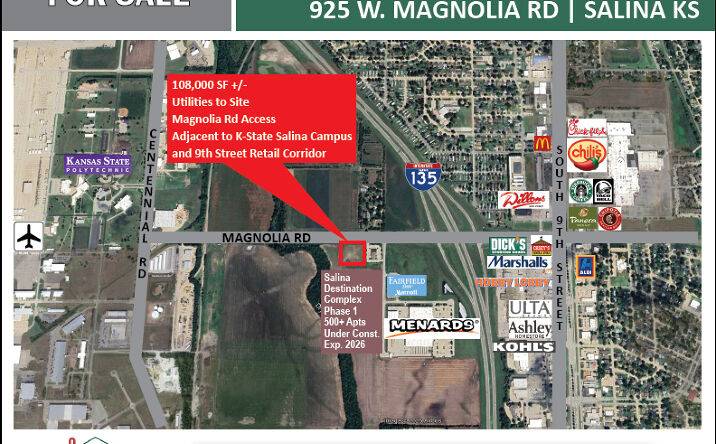 Pictures of Land property located at 925 W Magnolia Rd, Salina, KS 67401 for sales - image #1