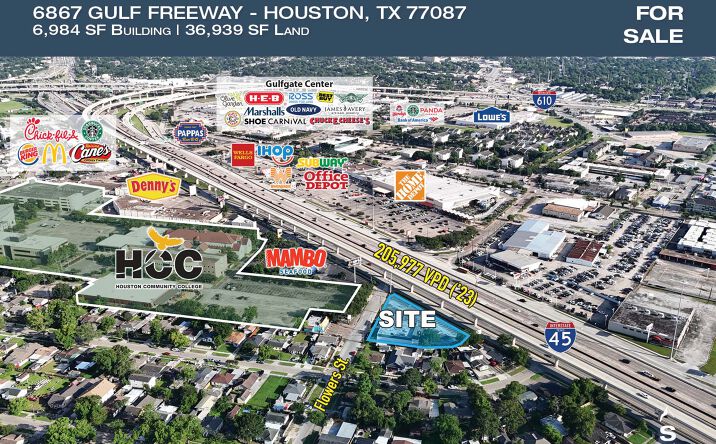 Pictures of Retail property located at 6867 Gulf Fwy, Houston, TX 77087 for sales - image #1