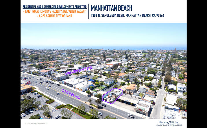 Pictures of Land, Multifamily, Retail property located at 1301 N Sepulveda Blvd, Manhattan Beach, CA 90266 for sales - image #1