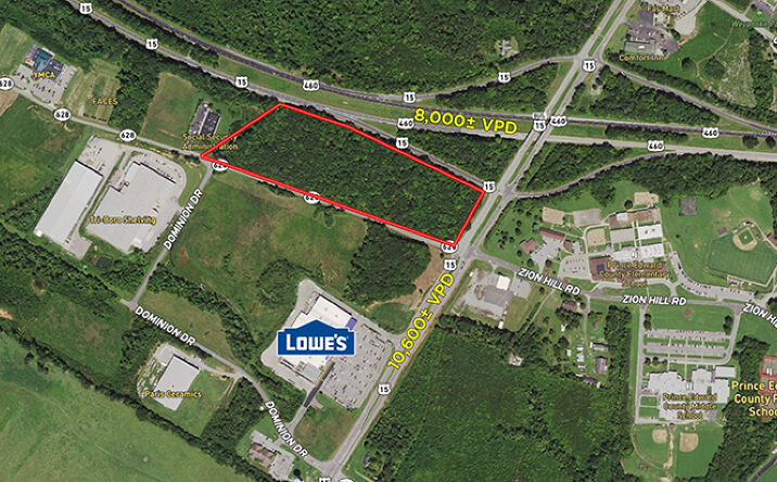 Pictures of Land property located at Route 15 and Commerce Road, Farmville, VA 23901 for sales - image #1