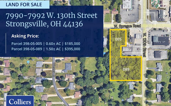 Pictures of Land property located at 7990-7992 W. 130th Street, Strongsville, OH null for sales - image #1