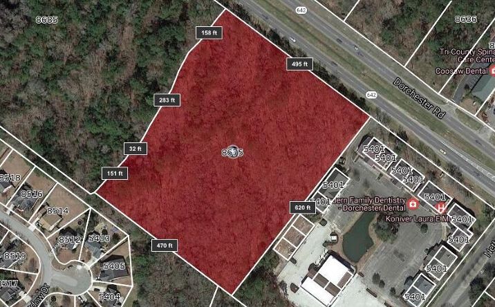 Pictures of Land property located at 8675 Dorchester Road, North Charleston, SC 29420 for sales - image #1