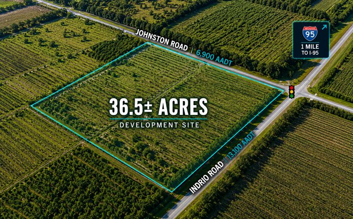 Pictures of Land property located at TBD SE Corner of Indrio Rd and Johnston Rd, Fort Pierce, FL 34951 for sales - image #1