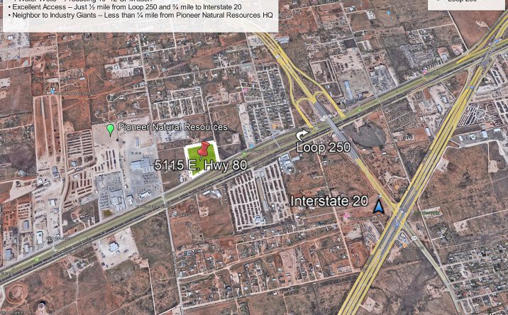 Pictures of Industrial, Land, Mixed Use property located at 5115 E Hwy 80 Midland,TX 79706, Midland, TX 79706 for sales - image #1