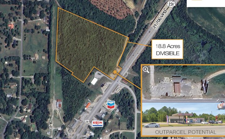 Pictures of Land property located at 507 Hwy 231, Laceys Spring, AL 35754 for sales - image #1