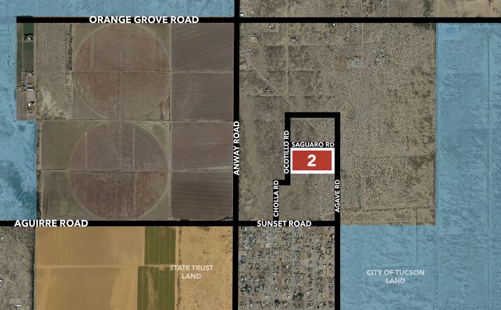 Pictures of Land property located at NEC of Anway and Sunset Roads in Avra Valley, Marana, AZ 85653 for sales - image #1