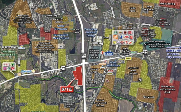 Pictures of Land property located at SWC SH-79 & SH-130, Hutto, TX 78634 for sales - image #1