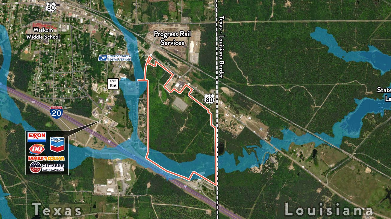 20 US80, Waskom, TX 75692 Land for Sale Hwy 20 & Hwy 80