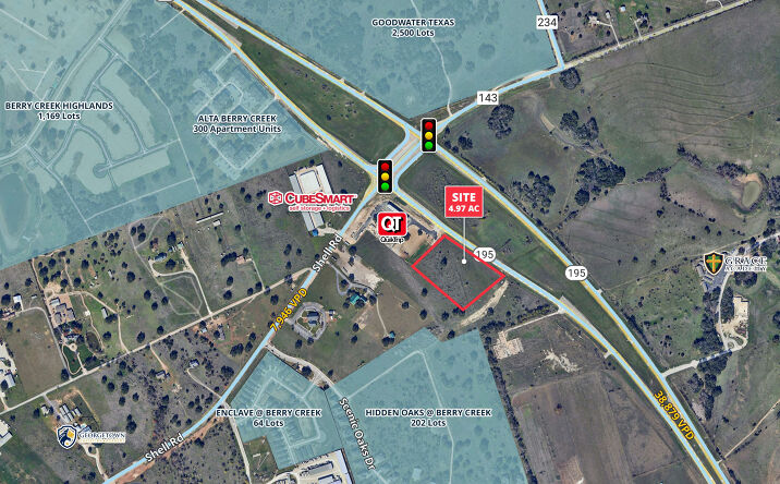 Pictures of Land property located at 1861 Highway 195, Georgetown, TX 78633 for sales - image #1