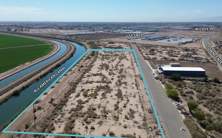 Pictures of Industrial, Land, Self Storage property located at Sunset Blvd & Central Main Canal, Calexico, CA 92231 for sales - image #1