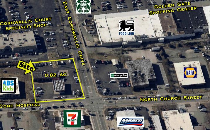 Pictures of Land, Retail property located at 2107 N Church St, Greensboro, NC 27405 for sales - image #1