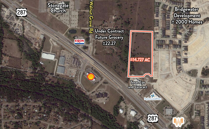 Pictures of Land property located at Us Hwy 287 & Walnut Grove Road, Midlothian, TX 76065 for sales - image #1