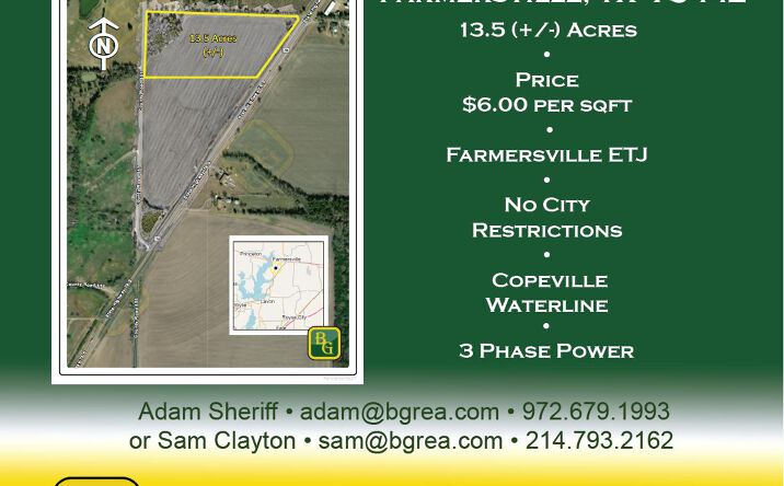Pictures of Land property located at HWY 78 & County Road 557, Farmersville, TX 75442 for sales - image #1