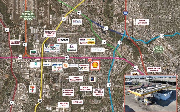 Pictures of Retail property located at 2112 N O'Connor Rd, Irving, TX 75061 for sales - image #1
