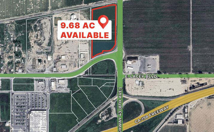 Pictures of Industrial, Land property located at NWC 8th Ave. and Lacey Blvd., Hanford, CA 93230 for sales - image #1