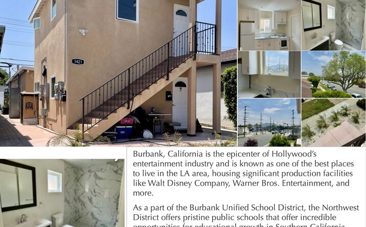 Pictures of Multifamily property located at 1241 N. Hollywood Way, Burbank, CA 91505 for sales - image #1