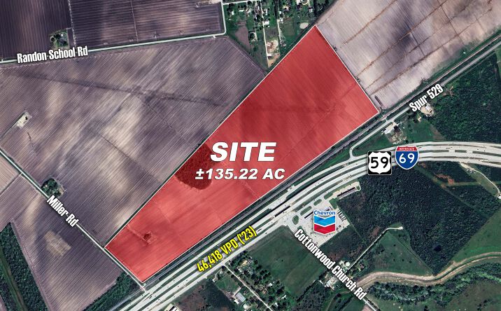 Pictures of Land property located at Highway 59 & Miller Road, Rosenberg, TX 77471 for sales - image #1