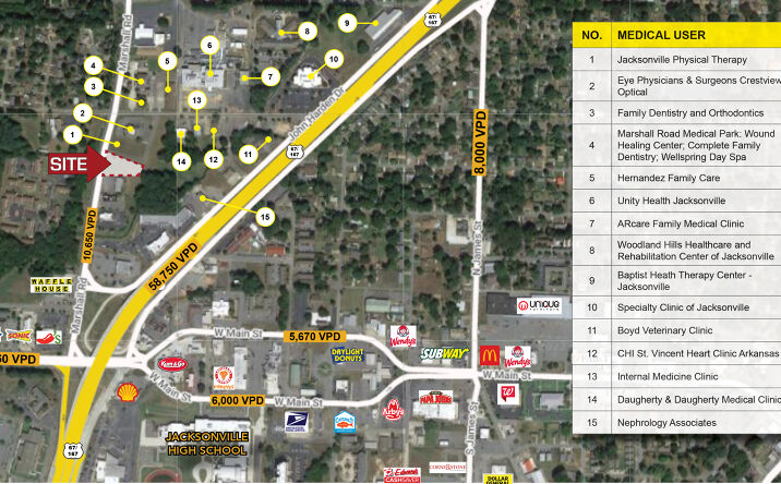 Pictures of Land property located at Marshall Rd, Jacksonville, AR 72076 for sales - image #1