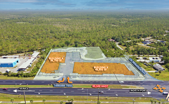 Pictures of Land, Self Storage property located at 11165, 11185 & 11187 S Tamiami Trl, North Port, FL 34287 for sales - image #1