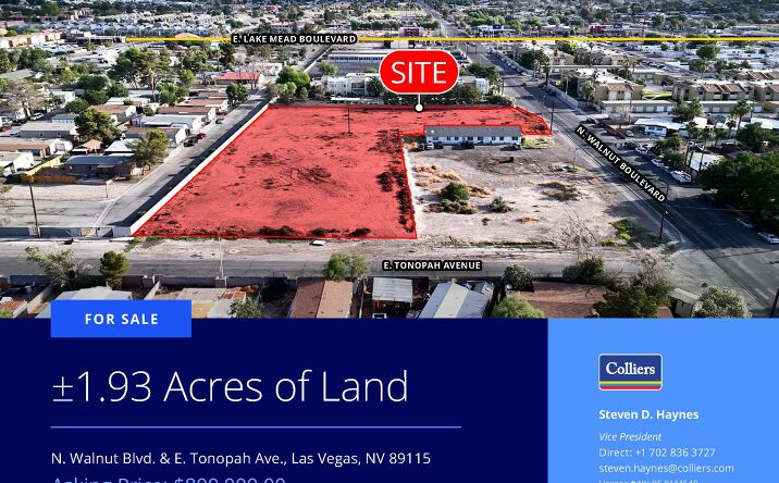 Pictures of Land, Mobile Home Park, Multifamily, Self Storage, Senior Living property located at 1851 N. Walnut Road, Las Vegas, NV 89115 for sales - image #1