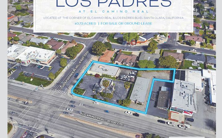 Pictures of Land, Retail property located at 1625 Los Padres Blvd, 2265 & 2277 El Camino Real, Santa Clara, CA 95050 for sales - image #1