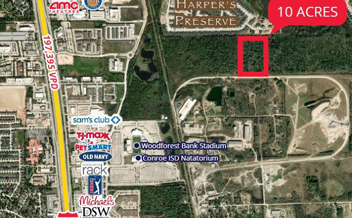 Pictures of Land property located at SEC I-45 & SH 242, Conroe, TX 77385 for sales - image #1