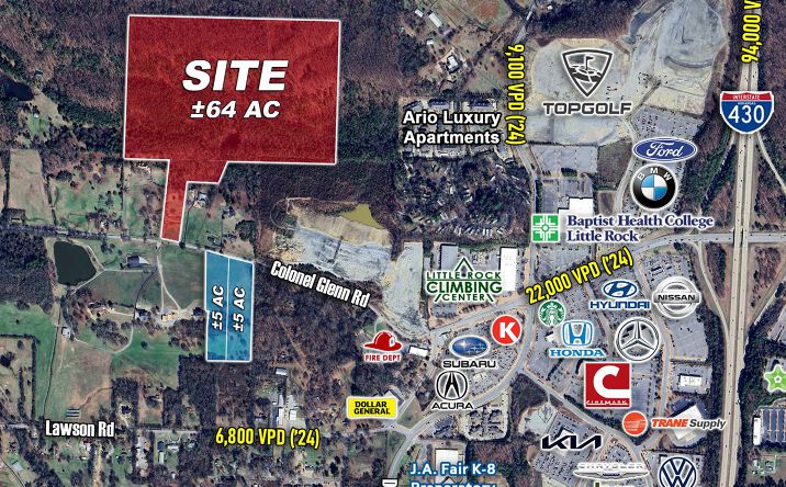 Pictures of Land property located at 13050 Colonel Glenn Rd, Little Rock, AR 72210 for sales - image #1