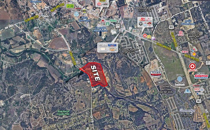 Pictures of Land property located at 1575 County Rd 279, Liberty Hill, TX 78642 for sales - image #1