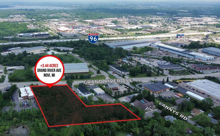 Pictures of Land property located at Grand River Ave & Lannys Rd, Novi, MI 48375 for sales - image #1