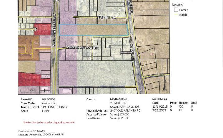 Pictures of Land property located at 2407 Old Atlanta Rd, Griffin, GA 30223 for sales - image #1