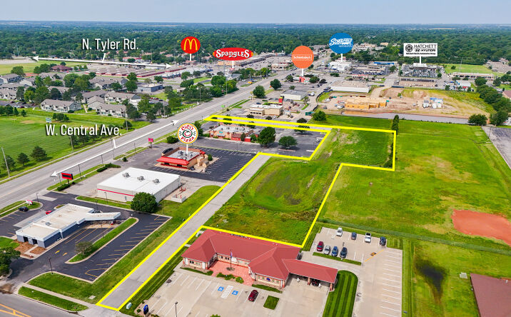 Pictures of Land property located at 3.67 +/-ACRES W. CENTRAL AVE & N. TYLER RD, Wichita, KS 67212 for sales - image #1