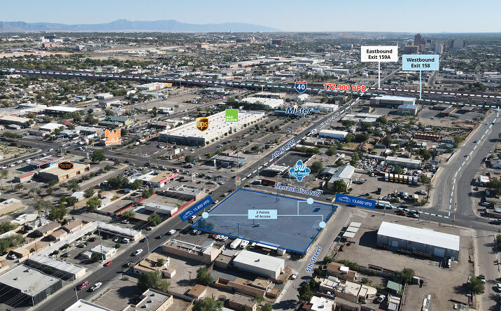 Pictures of Land, Retail property located at 401 Menaul Blvd NW, Albuquerque, NM 87107 for sales - image #1